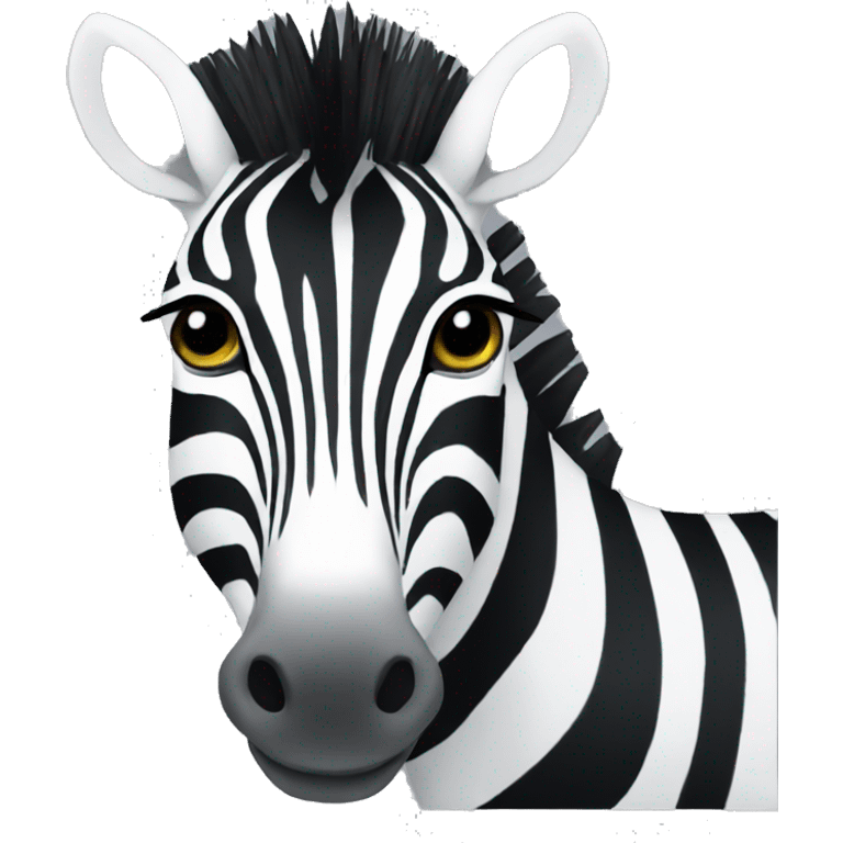 zebra as car emoji