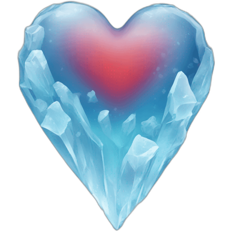 Ice heart emoji