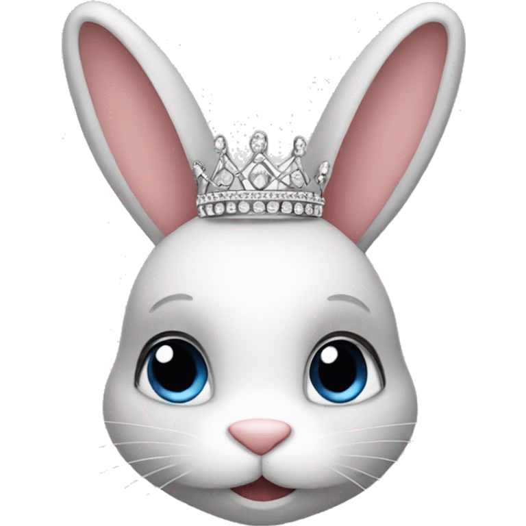 Bunny wearing a tiara  emoji