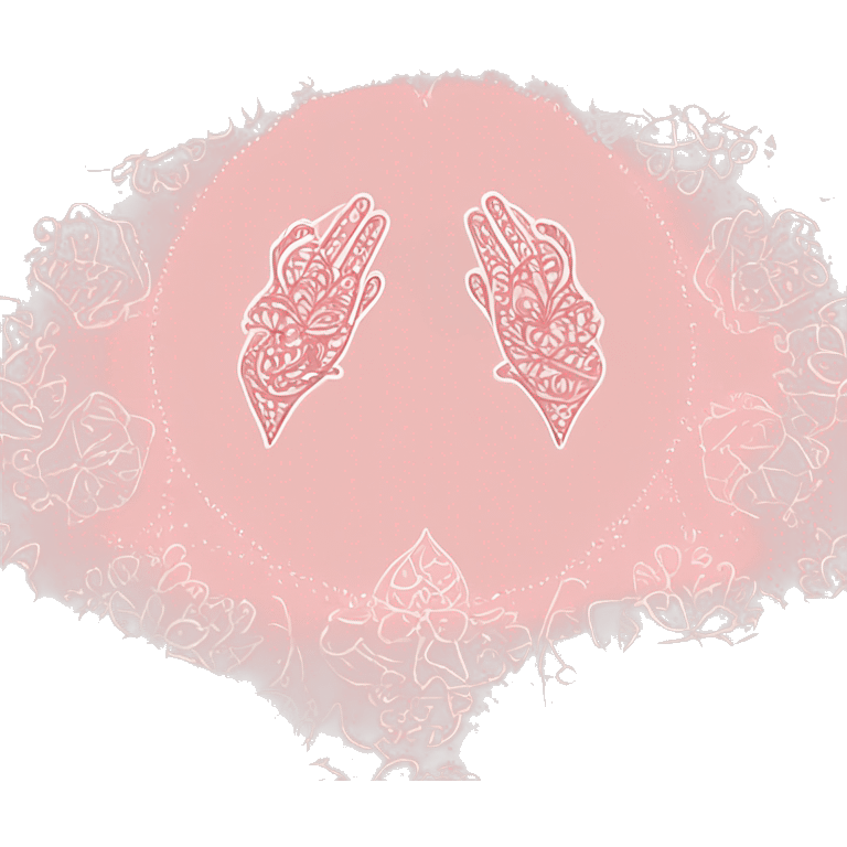 Light pink henna design  emoji