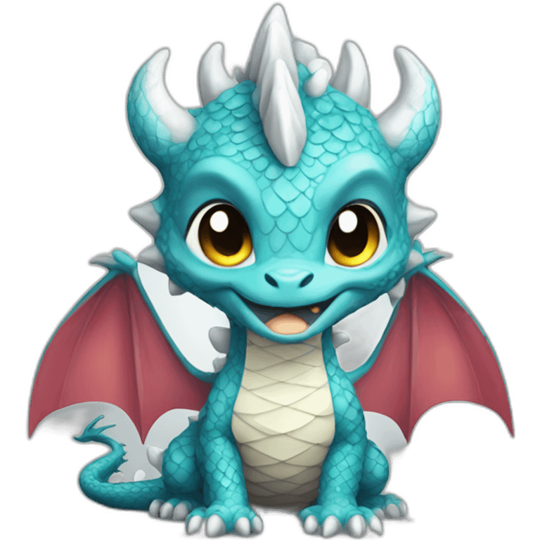 dragon cute Sicily diamond emoji