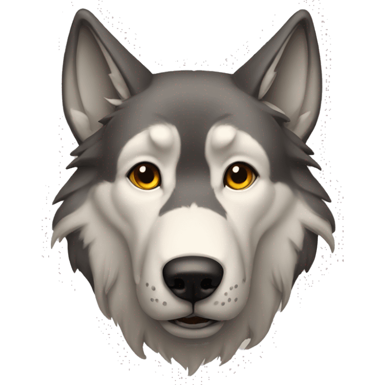 wolf droopy ears  emoji