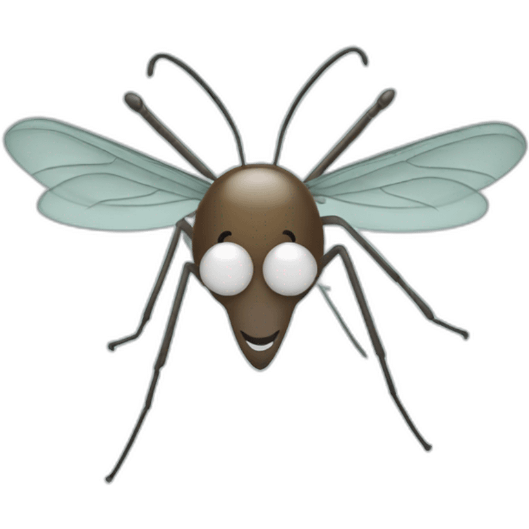 Mosquito smiling with a headband emoji