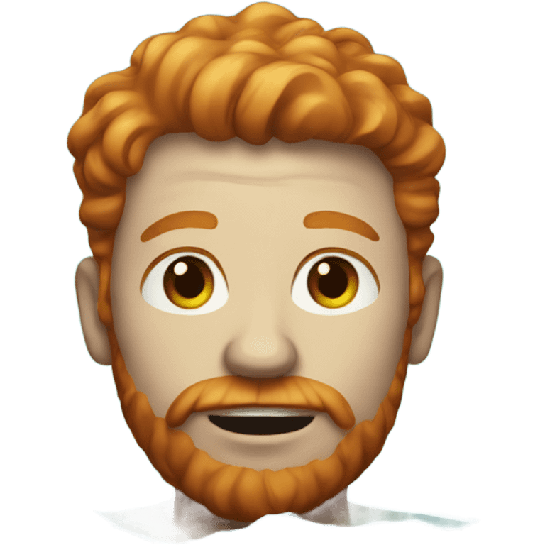 Ginger man in deep water emoji