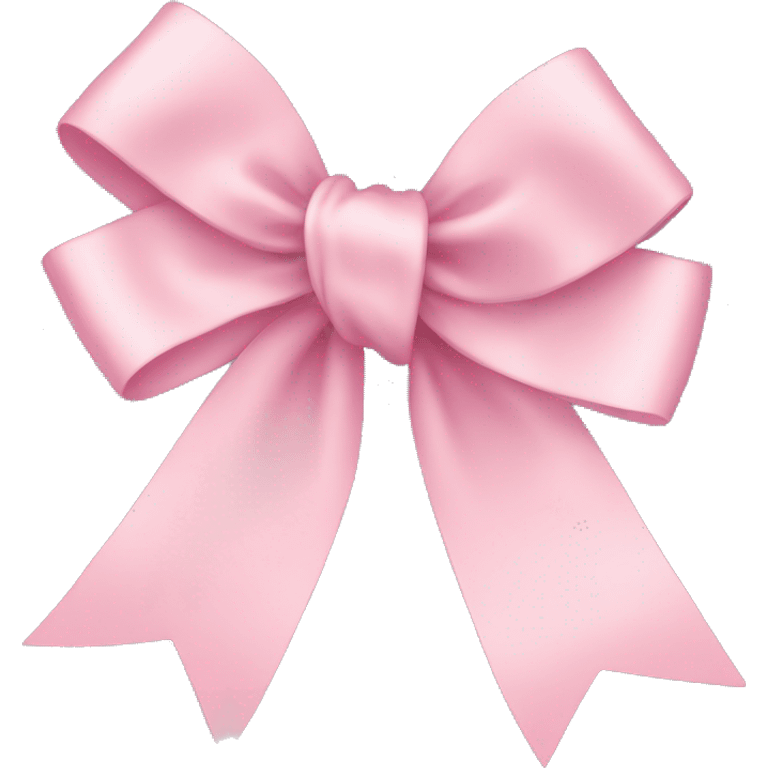 light pink ribbon bow emoji