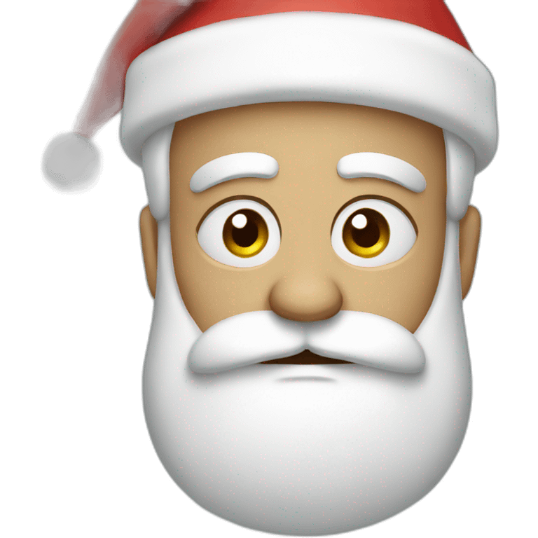 sad santa emoji