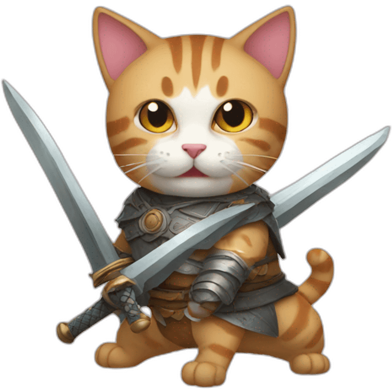 sword cat emoji