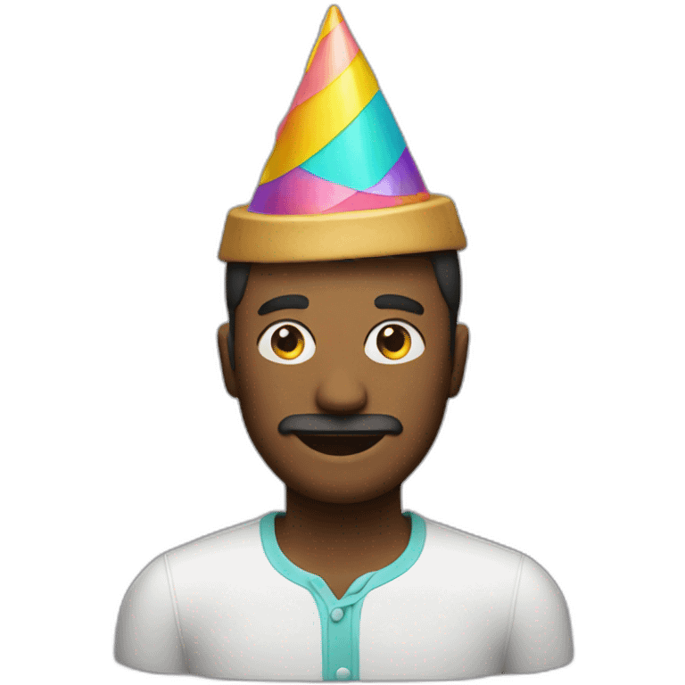 man with party hat emoji