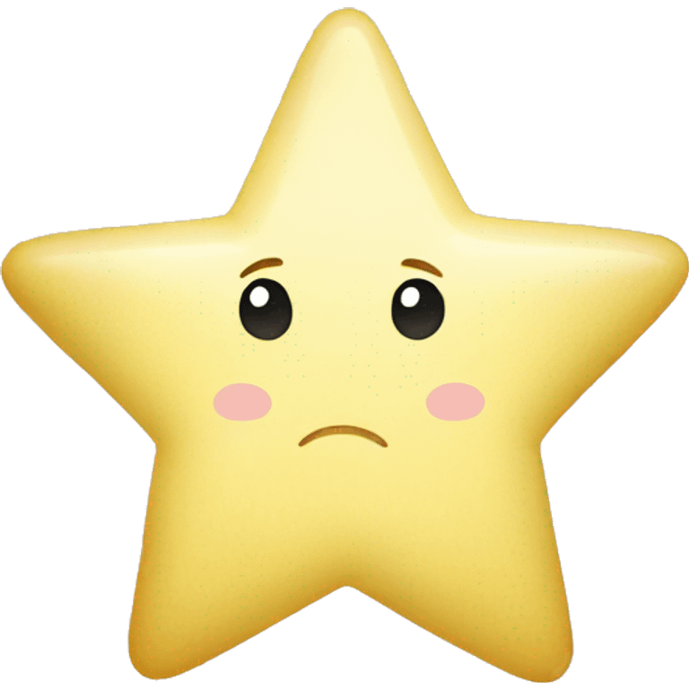 Pastel yellow  star emoji