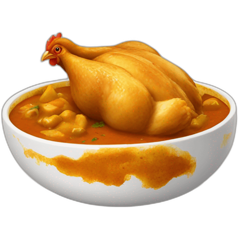 Un poulet au curry emoji