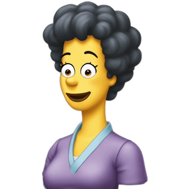 Marge Simpson contente emoji