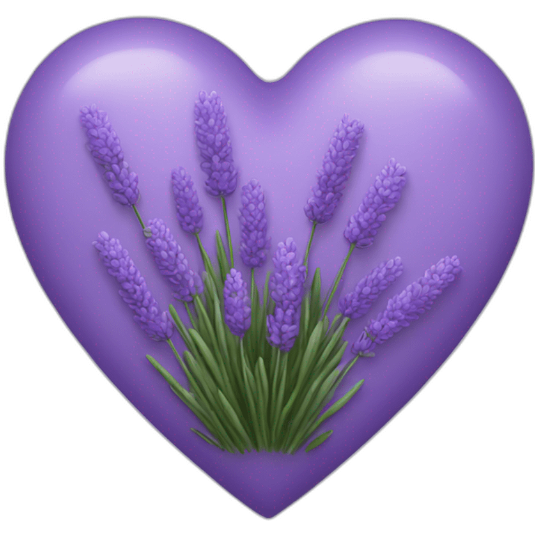 Lavender heart  emoji