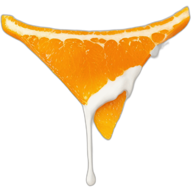 Pied orange emoji