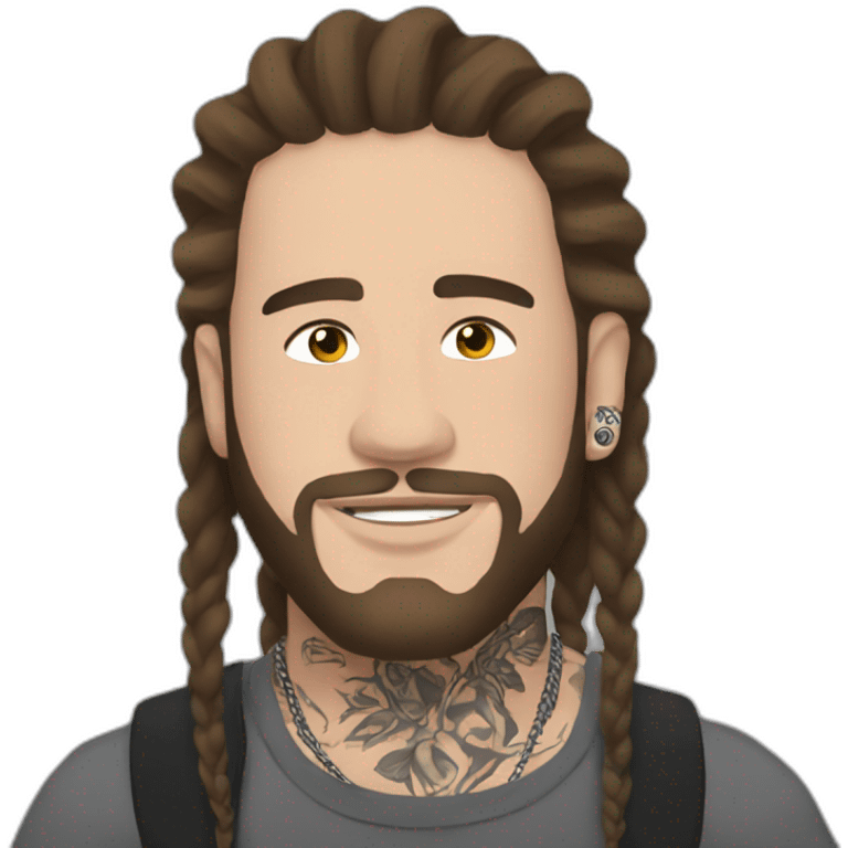 post malone with tattoos emoji