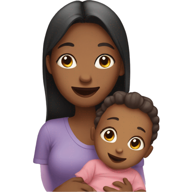 girl and baby emoji