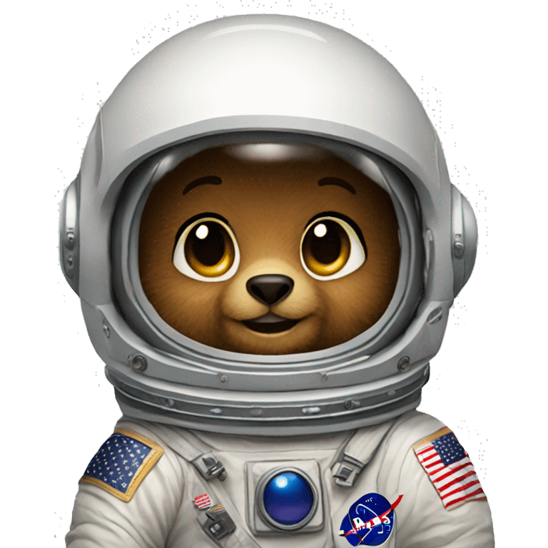 teddy bear astronaut nasa  emoji