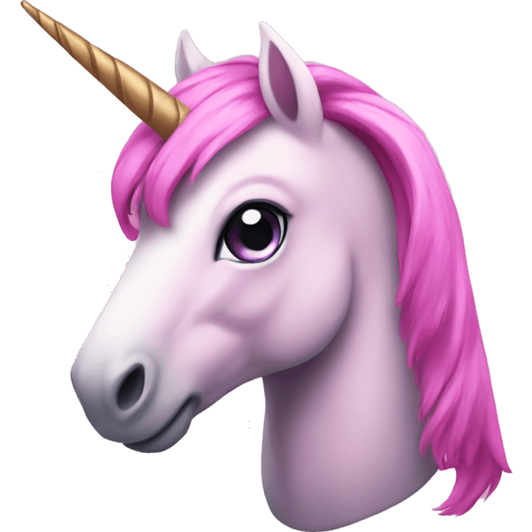 Unicornio rosado emoji