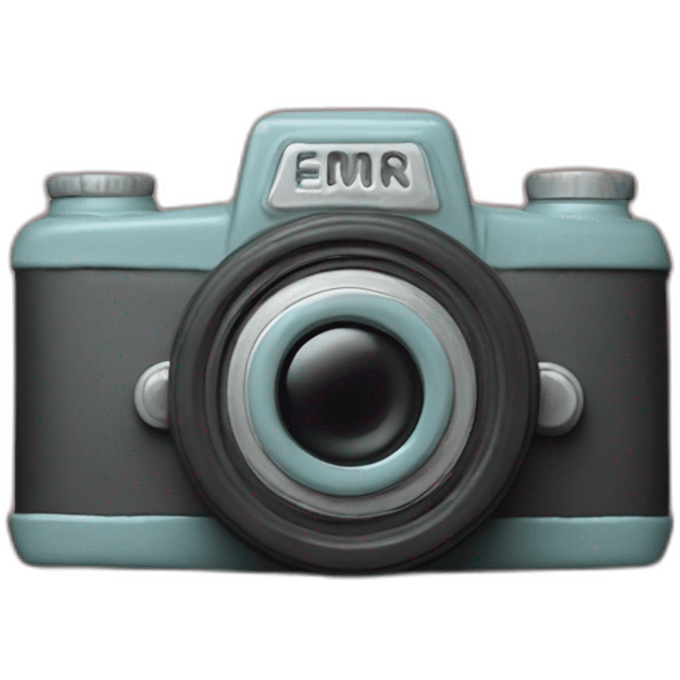 Plasticine slr film camera emoji