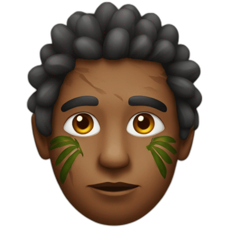 Aborigine on the palm emoji