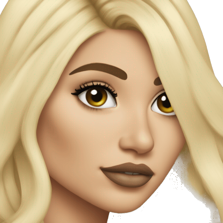 Kylie Jenner blonde princess emoji