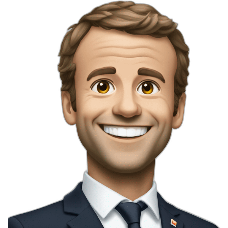 Macron sourire emoji