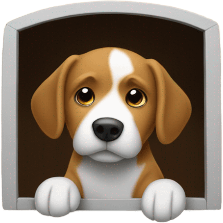 A person in a dog house  emoji