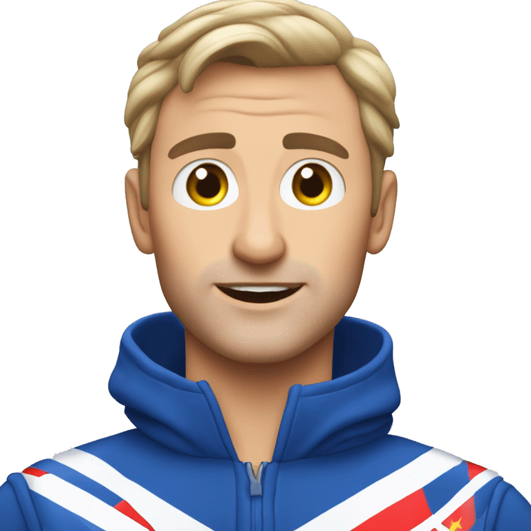 Joost Klein wearing his blue outfit of Eurovision 2024 emoji