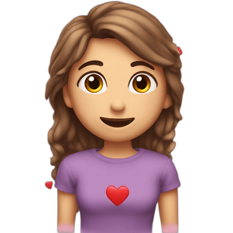 Coeur avec écris dedans LOVE emoji