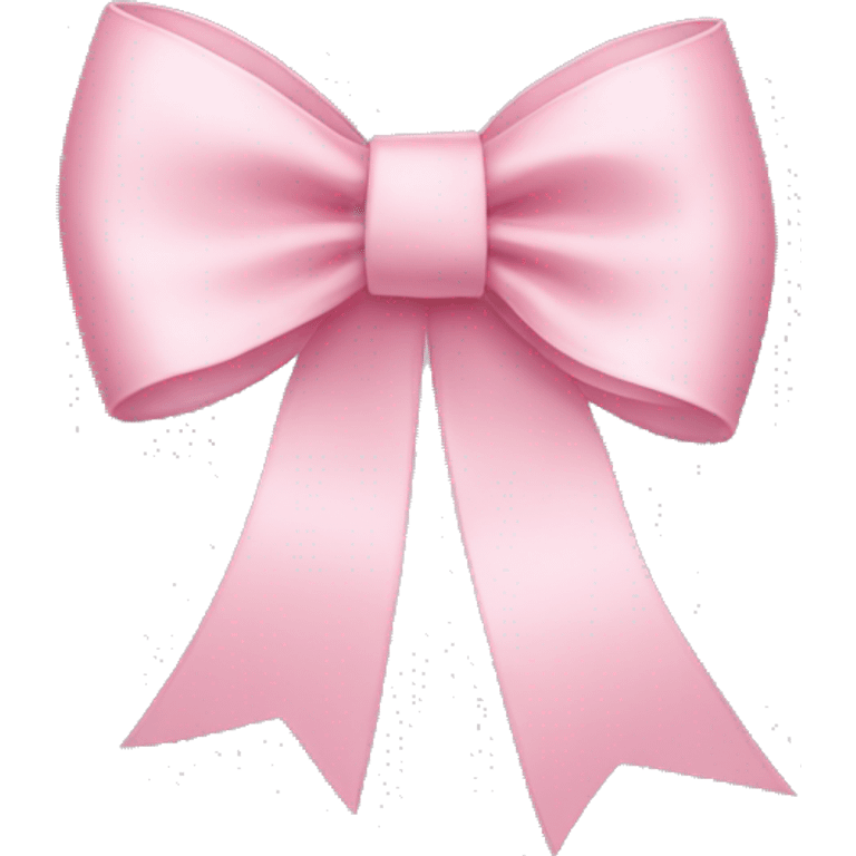 light pink ribbon bow emoji