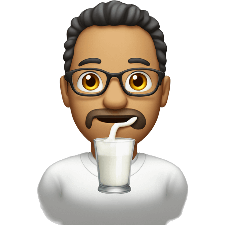 An axolot who drink a glass of milk emoji