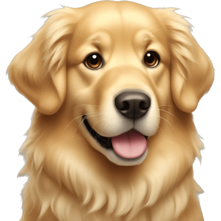 fluffy golden retriever emoji