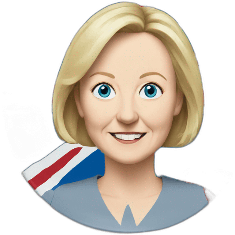 Liz truss commemorative plate emoji