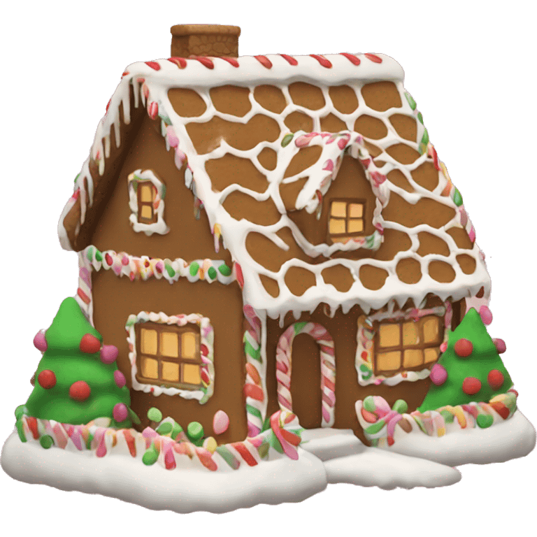 aesthetic gingerbread house emoji