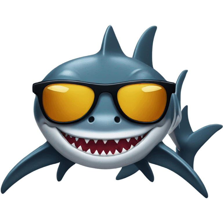 shark with sunglasses emoji