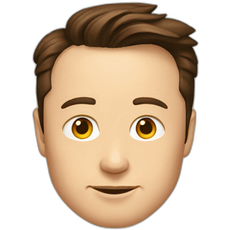 Elon Musk's face emoji