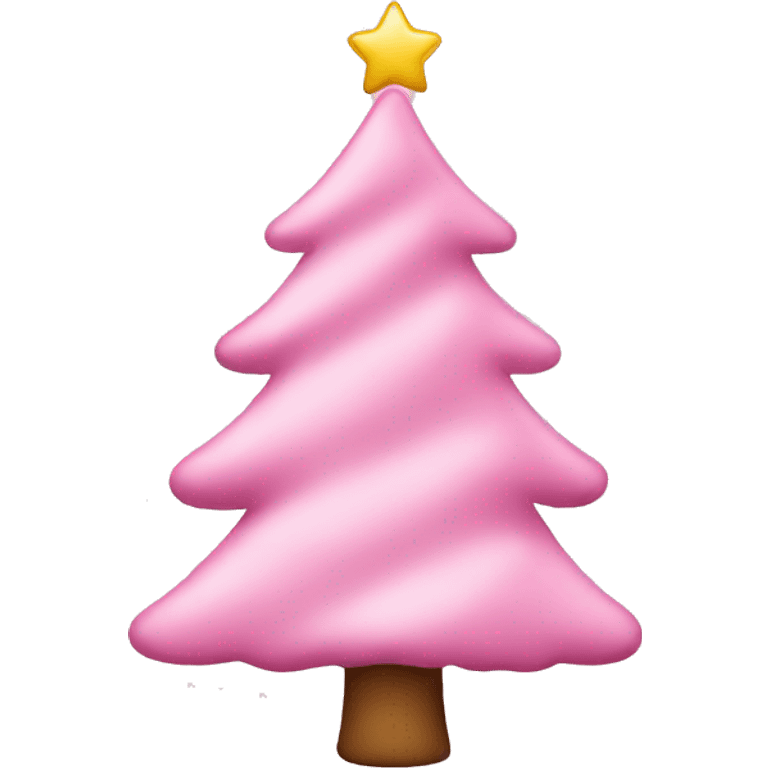 Baby pink christmas tree  emoji