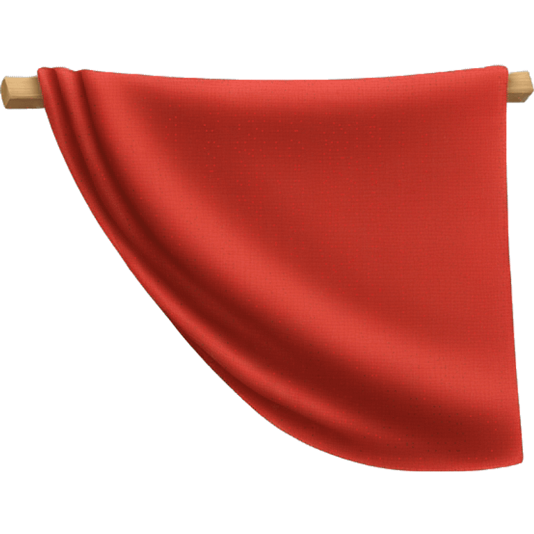 Red cloth clip emoji