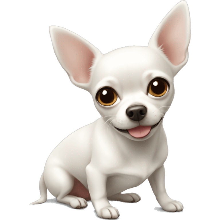 white Chihuahua emoji