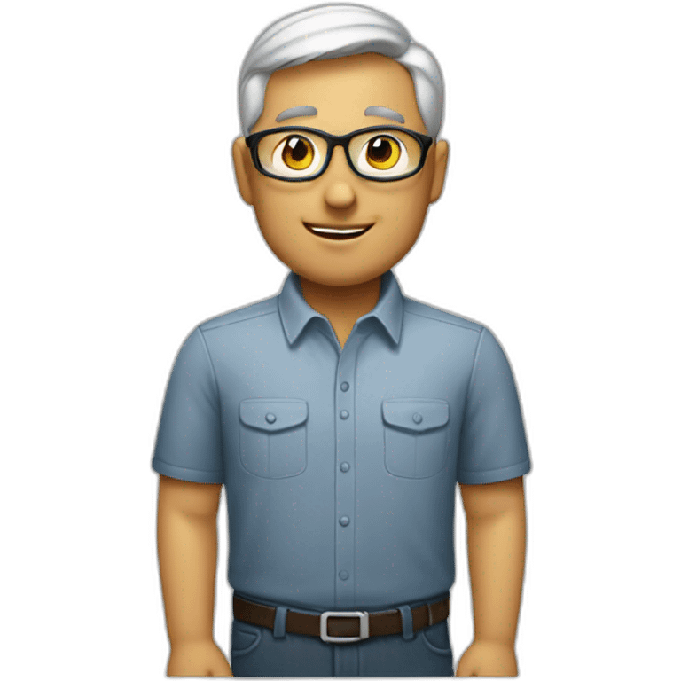 A retiring Apple employee emoji