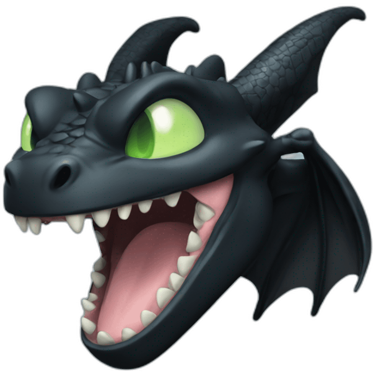 toothless the dragon emoji