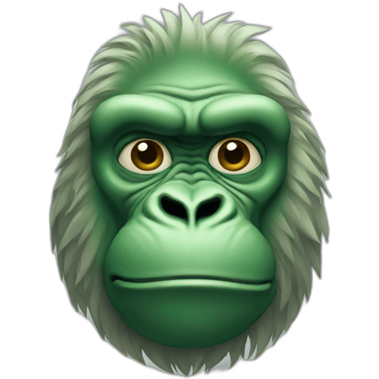 Green gorilla emoji