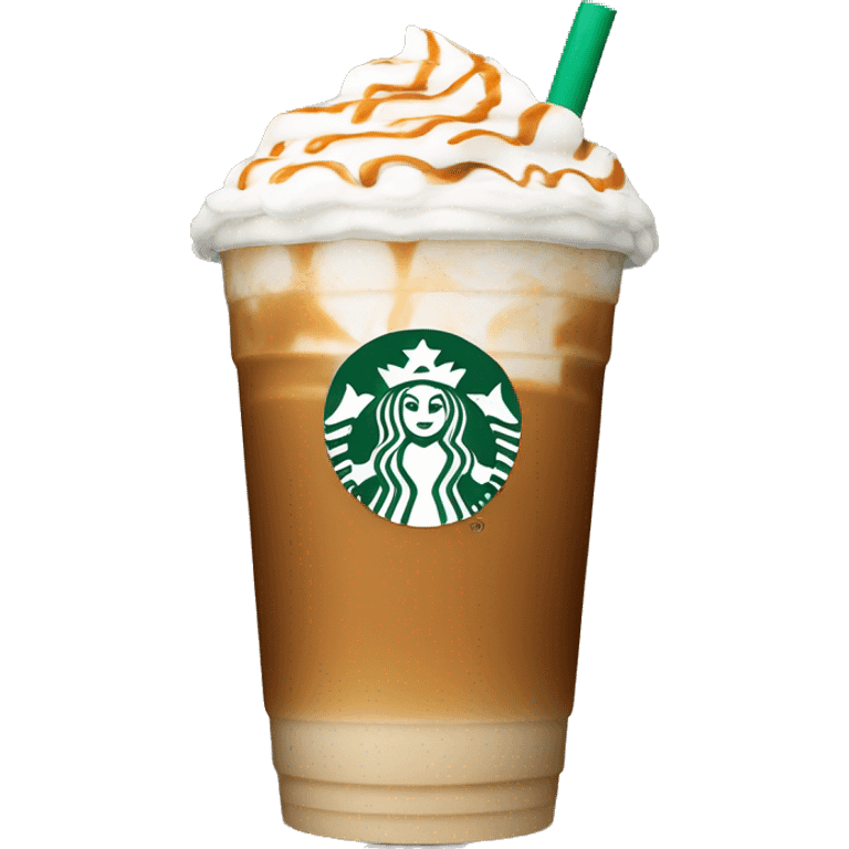 Starbucks venti caramel latte iced emoji