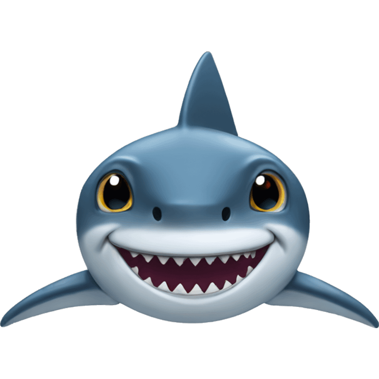 Shark having star eyes emoji