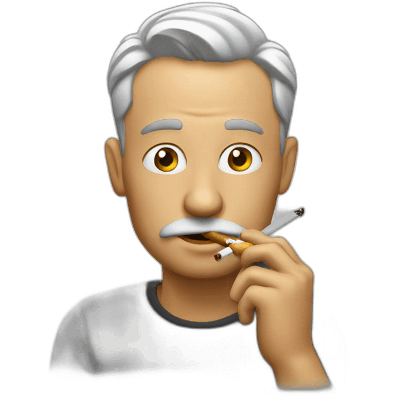 guy smoking emoji