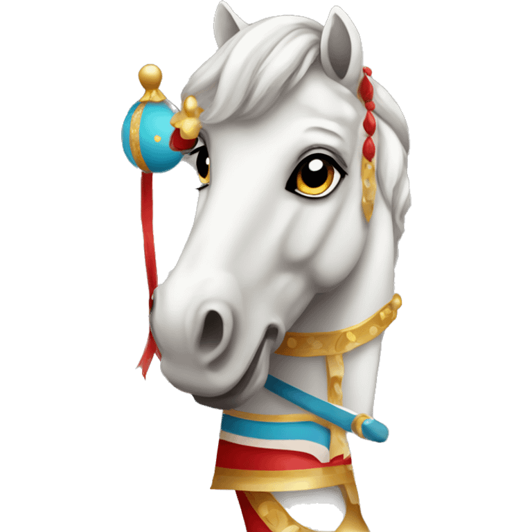 Elegant Carousel horse circus  emoji