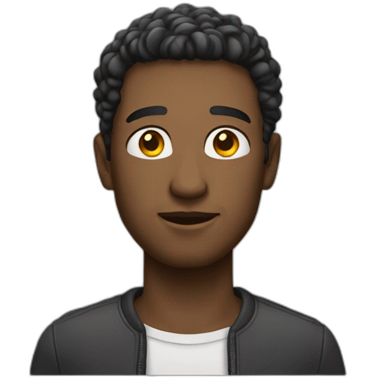 A white man standing emoji