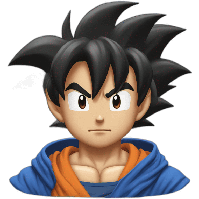 Son goku ssjb with blue hoodies emoji