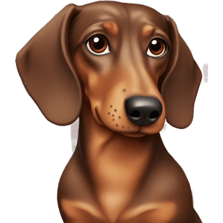 a dachshund in a plaid emoji