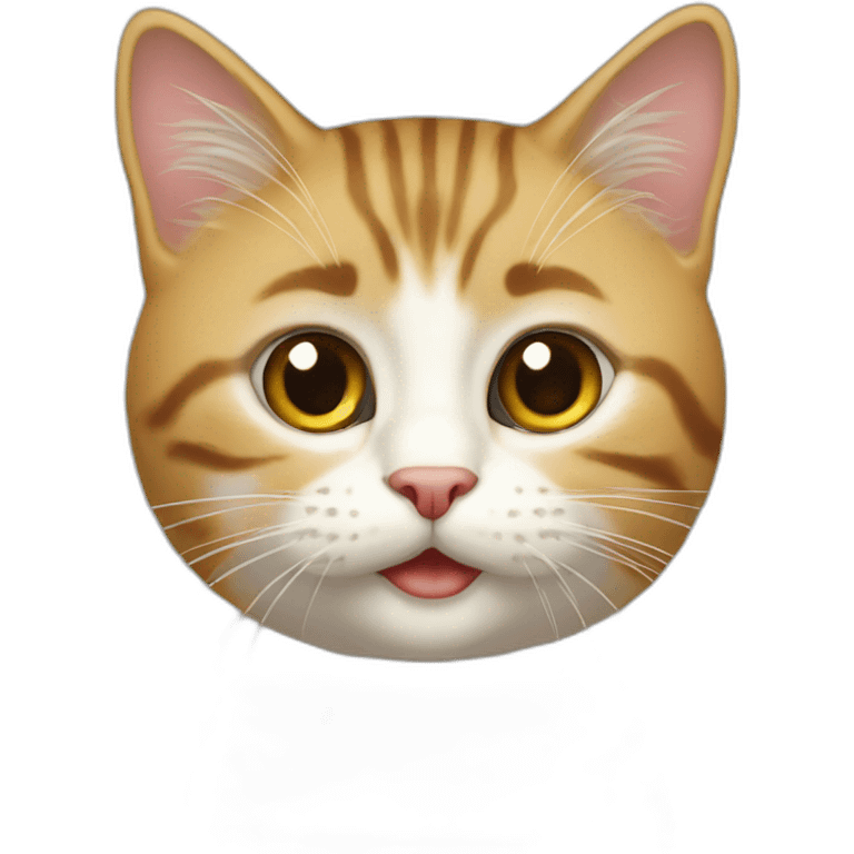 Котёнок с арбузом emoji