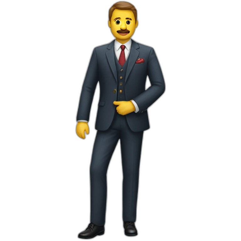 hombre de traje emoji